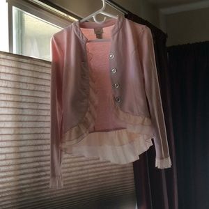 Pretty pink jacket/sweater